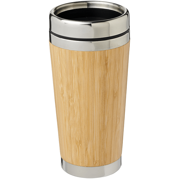 Vaso de 450 ml con exterior de bambú 